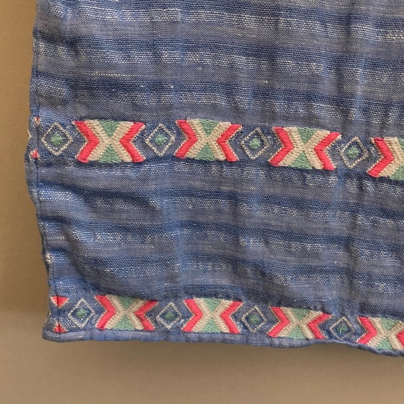 Vineyard Vines Linen Embroidered Sleeveless Dress - Picture 5 of 6